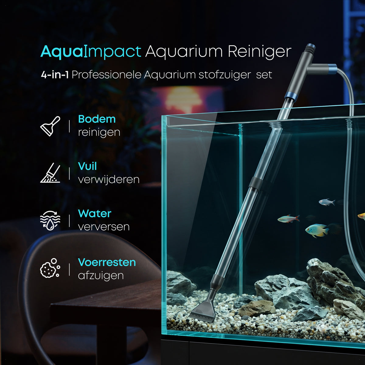 AquaImpact Aquarium Stofzuiger