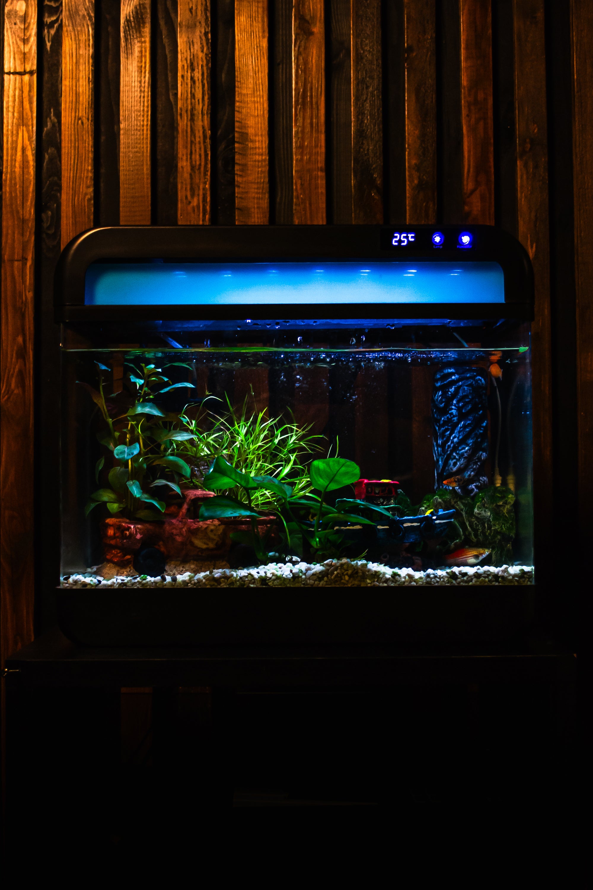 Luxe AquaImpact® Nano Aquarium 26L met kristalhelder glas en LED-verlichting